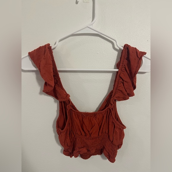 Boho orange crop top - Picture 2 of 2